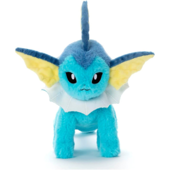 Officiële Pokemon knuffel Vaporeon KutaKutaTatta 56cm lang Takara tomy (Medium)